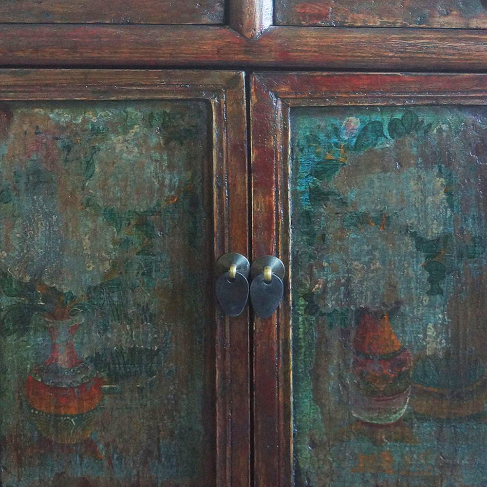 Buffet Chinois décor sculpté - 103cm