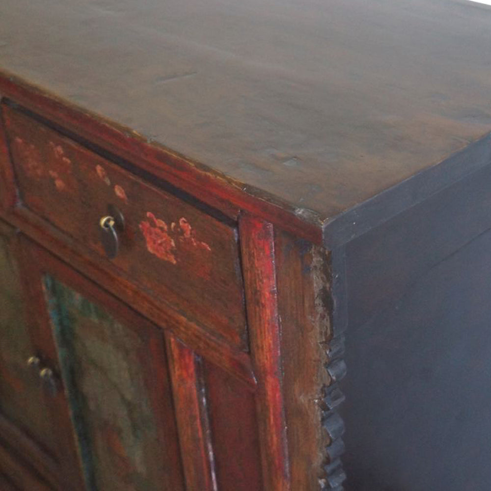 Buffet Chinois décor sculpté - 103cm