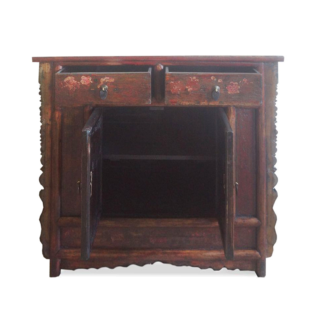 Buffet Chinois décor sculpté - 103cm