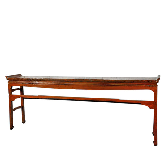 Grande console de temple ancienne – 255 cm d'histoire et de sérénité