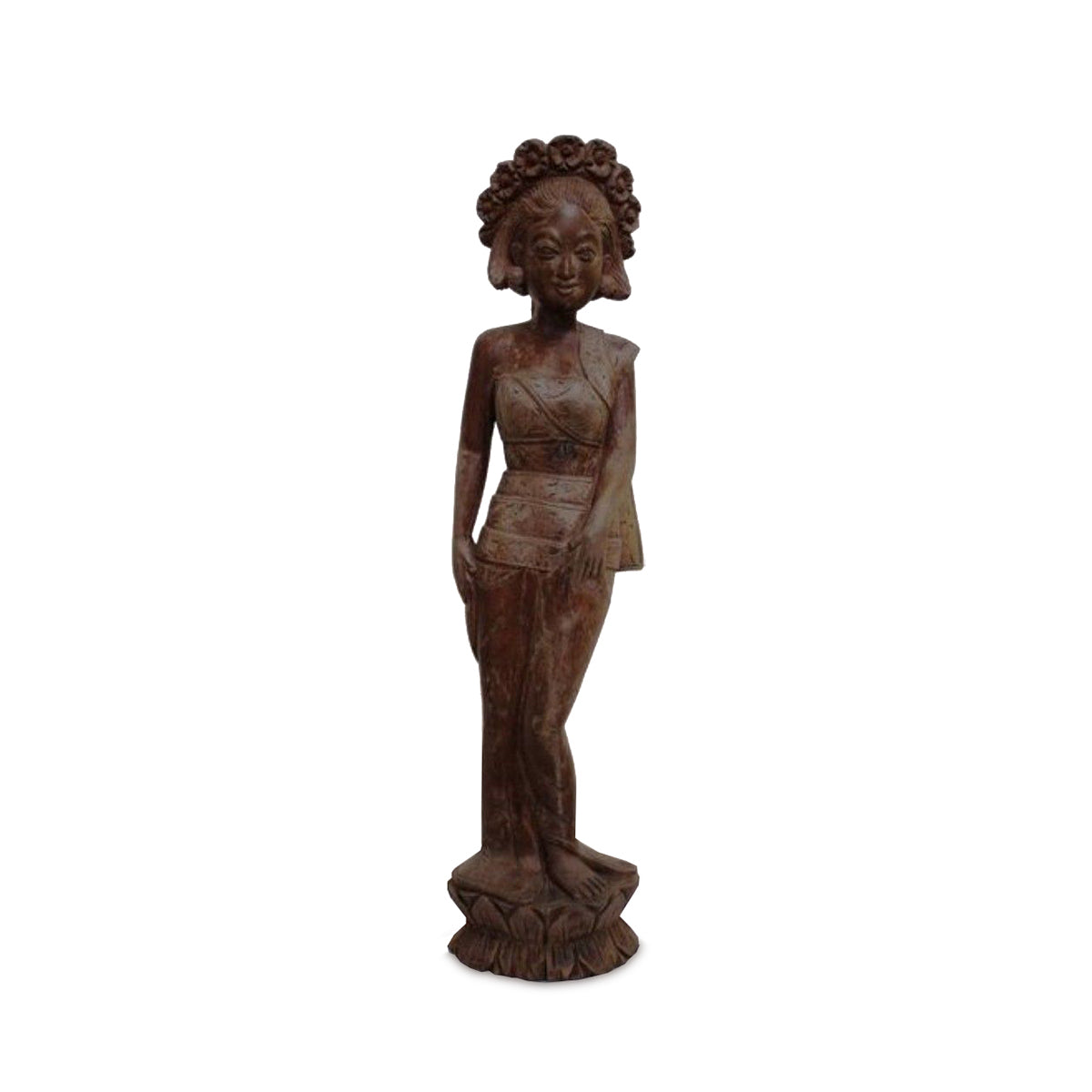 Statue Java Danseuse – sculpture en teck 59 cm