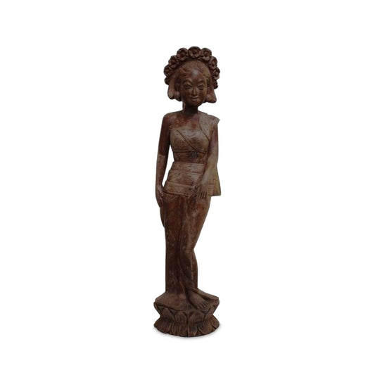 Statue Java Danseuse – sculpture en teck 59 cm