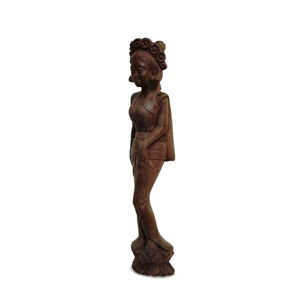 Statue Java Danseuse – sculpture en teck 59 cm