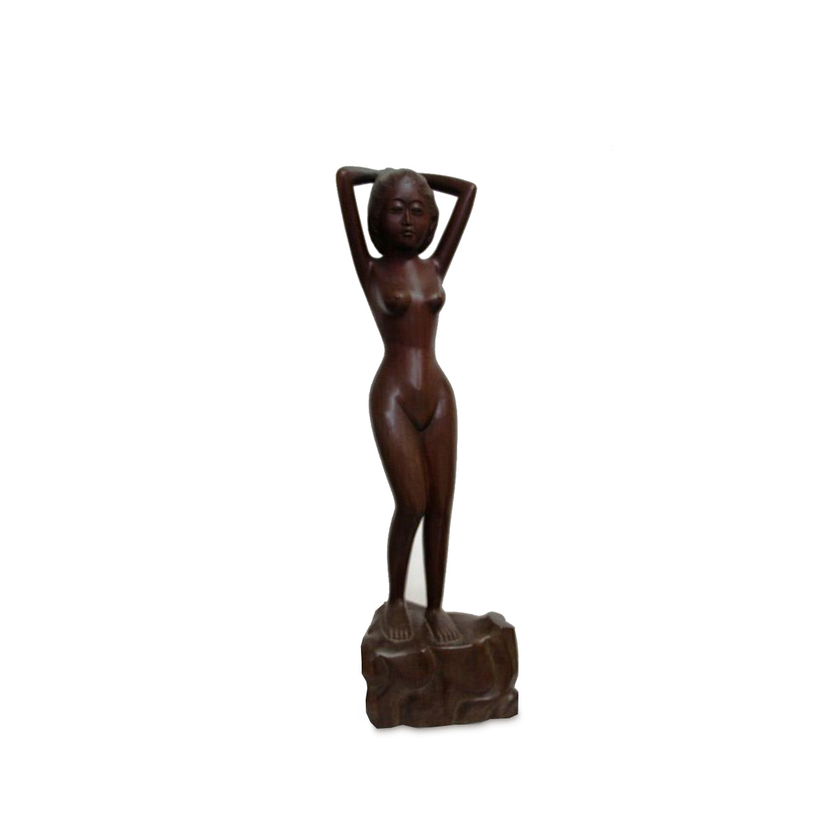 Statue Java Baigneuse – sculpture en bois 60 cm