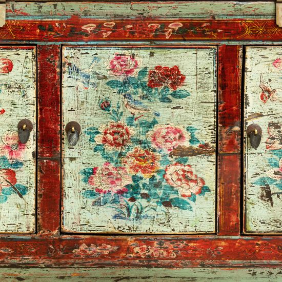 Fleurs et végétation, symboles taoïstes